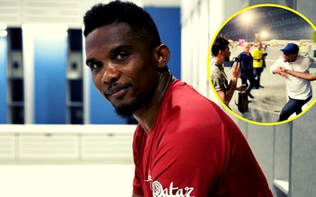 Samuel Eto'o tấn công người hâm mộ ở World Cup 2022