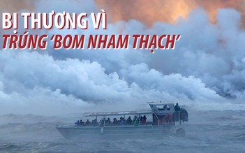 ‘Bom nham thạch’ từ núi lửa làm 23 người bị thương