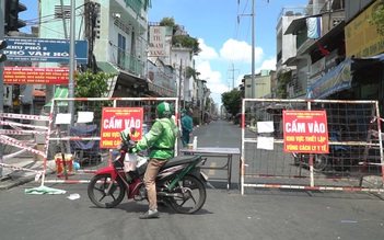 Khu vực Vườn Chuối, Nguyễn Thượng Hiền vắng lặng ngày phong tỏa vì Covid-19