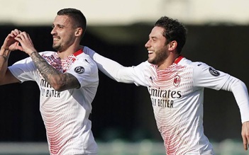 Verona 0 - 2 AC Milan: Rade Krunic và Dalot thay nhau lập siêu phẩm