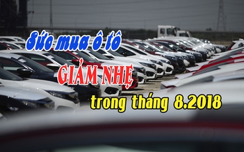 Sức mua ô tô giảm nhẹ trong tháng 8.2018