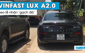 Lái xe VinFast LUX A2.0 leo lề nhận hàng loạt ‘gạch đá’