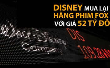 Disney mua lại hãng phim Fox với giá 52 tỷ đô