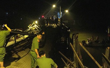 Sập cầu Long Kiển, xe tải lọt sông, tài xế mất tích