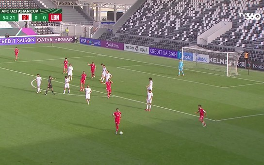 Highlight U.23 Iran 0-1 U.23 Li Băng: Ứng viên vô địch bị loại
