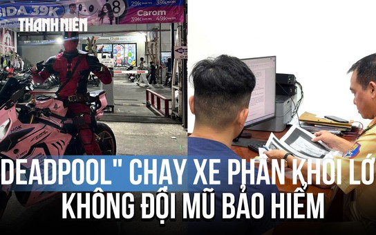 Hóa trang Deadpool chạy xe phân khối lớn, bị CSGT TP.HCM phạt 22 triệu đồng