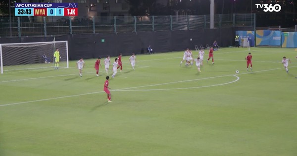 Highlight U.17 Myanmar 0-1 U.17 Tajikistan: Kiên cường chống đỡ