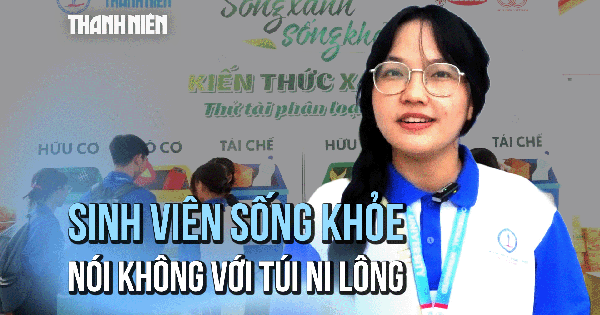 Sinh viên ‘Đất Sen hồng’ thực hành sống xanh sống khỏe, nói không với túi ni lông