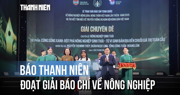 Báo Thanh Niên đoạt giải báo chí toàn quốc về nông nghiệp

