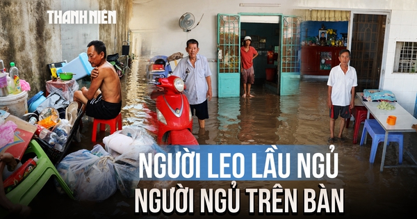 Khổ sở vì nước ngập từ chiều tới sáng ở TP.HCM: Người ngủ trên bàn, người phải rời nhà