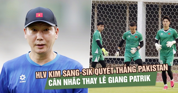 HLV Kim Sang-sik quyết thắng Pakistan, cân nhắc thay Lê Giang Patrik