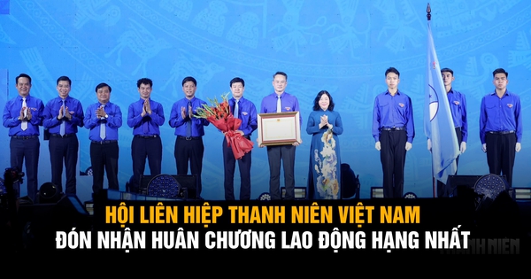 Hội Liên hiệp thanh niên Việt Nam đón nhận Huân chương Lao động hạng nhất