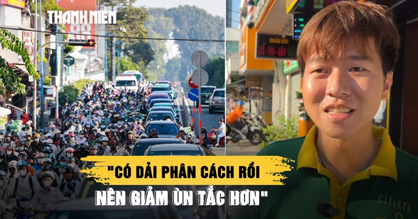 Đường Đinh Tiên Hoàng nối dài dải phân cách ngăn ùn ứ: Người dân nói gì?