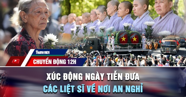 Chuyển động 12h: Xúc động ngày tiễn đưa các liệt sĩ ở công viên Lê Thị Riêng về nơi an nghỉ