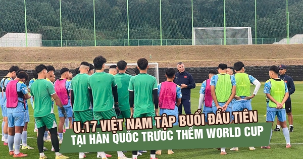 U.17 Việt Nam tập buổi đầu tiên tại Hàn Quốc, tăng tốc trước thềm World Cup 2026