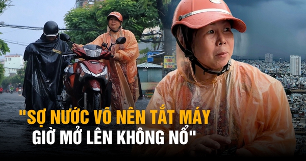 Mưa lớn trút xuống TP.HCM: Shipper tắt app giữa đường vì xe chết máy