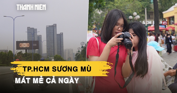 TP.HCM sương mù, mát mẻ cả ngày: Người mưu sinh dễ thở, người du xuân thích thú