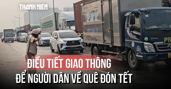 TP.HCM: CSGT dầm mưa điều tiết giao thông cửa ngõ phía Tây dịp cận Tết