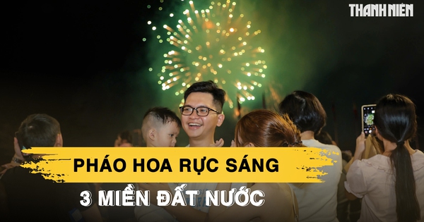 Bầu trời 3 miền bừng sáng đêm giao thừa, đón năm mới Bính Ngọ rực rỡ