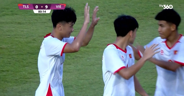 U.17 Việt Nam thắng đậm Timor Leste 10-0, Nguyễn Lực và Văn Dương tỏa sáng