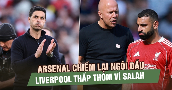 Arsenal chiếm lại ngôi đầu, Liverpool thắng nhưng thấp thỏm vì Salah