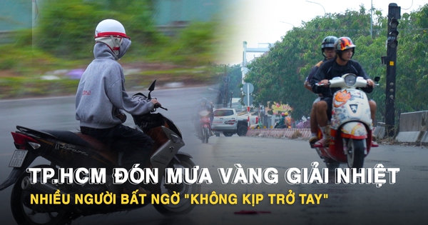 TP.HCM đón mưa vàng giải nhiệt, nhiều người bất ngờ 'không kịp trở tay'