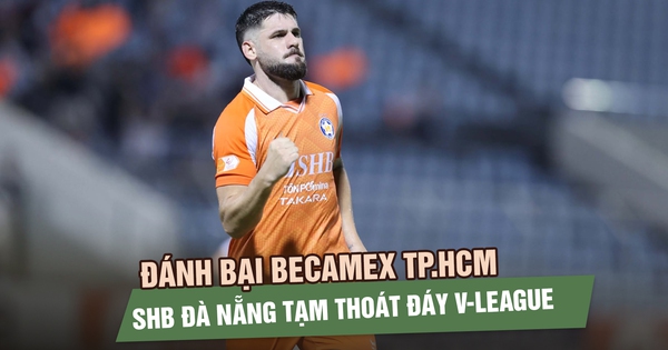 Đánh bại Becamex TP.HCM, SHB Đà Nẵng tạm thoát đáy V-League