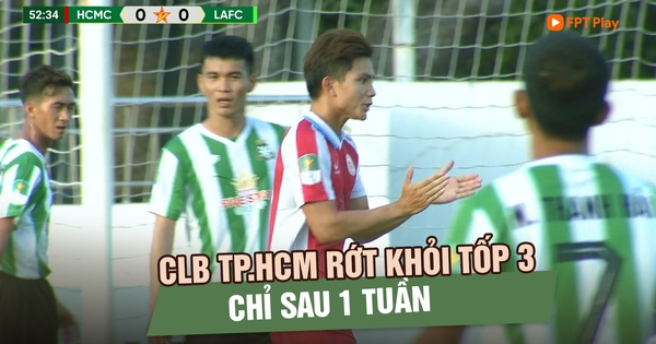 Để đội cuối bảng Long An cầm hòa, CLB TP.HCM vuột mất tốp 3 chỉ sau 1 tuần