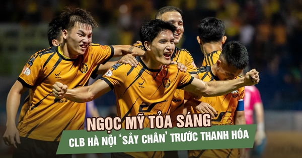 Ngọc Mỹ tỏa sáng, CLB Hà Nội ‘sảy chân’ trước Thanh Hóa