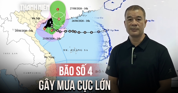 Bão số 4 giật cấp 11, mưa lớn dồn dập từ Bắc bộ đến Hà Tĩnh