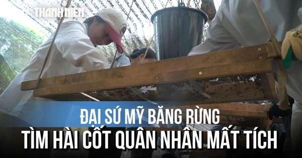 Đại sứ Mỹ băng rừng ở Quảng Trị, trực tiếp sàng đất tìm kiếm hài cốt quân nhân Mỹ