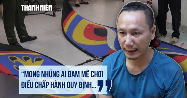 Người thả diều gắn đèn chớp gần Tân Sơn Nhất gửi lời đến hội 'đam mê diều'