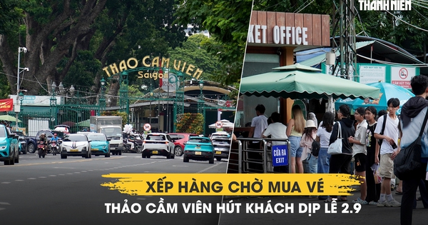 Xếp hàng chờ mua vé, Thảo Cầm Viên hút khách dịp lễ 2.9