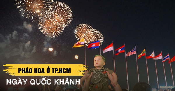 Ngắm pháo hoa tuyệt đẹp trên bầu trời TP.HCM ngày Quốc khánh