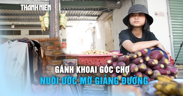 Gánh khoai góc chợ và ước mơ giảng đường của nữ sinh mồ côi mẹ