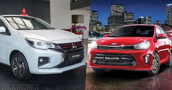 Sedan hạng B giá rẻ nhất Việt Nam: Chọn Mitsubishi Attrage hay KIA Soluto?