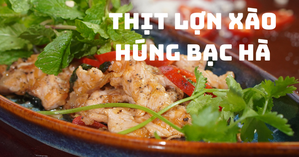 What are some common recipes using bạc hà and thịt heo?