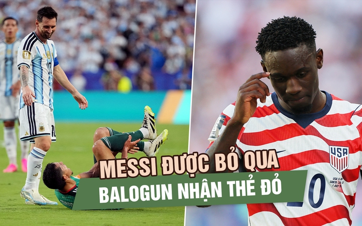 Cùng một lỗi nhưng Messi được bỏ qua, Balogun nhận thẻ đỏ: FIFA gây tranh cãi ở World Cup 2026