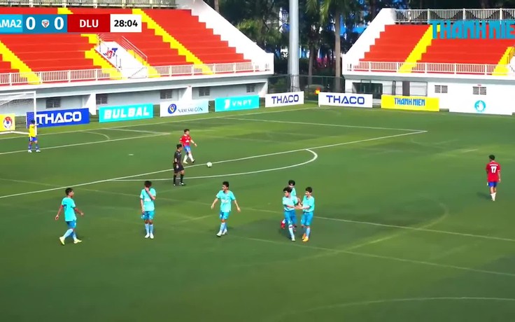 Highlight CĐ Công nghệ Quốc tế Lilama 2 (LILAMA2) 3-2 ĐH Đà Lạt (DLU) 4 phút bù giờ, 3 bàn được ghi