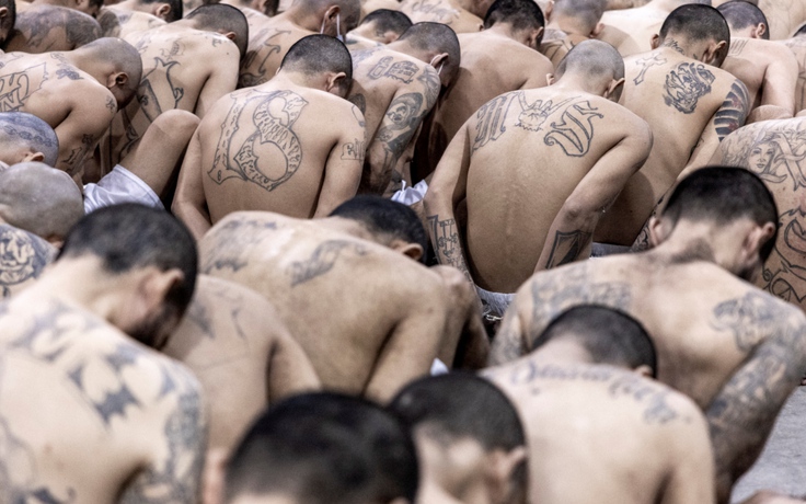 Xem 'siêu nhà tù', nơi giam hàng nghìn tù nhân xăm trổ giữa cuộc chiến chống tội phạm El Salvador Xem 'siêu nhà tù', nơi giam hàng nghìn tù nhân xăm trổ giữa cuộc chiến chống tội phạm El Salvador