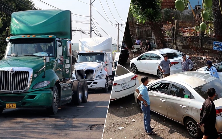 Tài xế đổ về Bình Phước đăng kiểm: '20 năm nay chưa gặp tình trạng này'