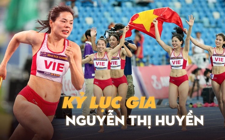 Nguyễn Thị Huyền cùng đồng đội lần thứ 5 thống trị đường chạy tiếp sức 400 m SEA Games