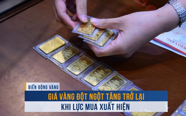 Biến động vàng ngày 2.10: Giá vàng đột ngột tăng trở lại khi lực mua xuất hiện