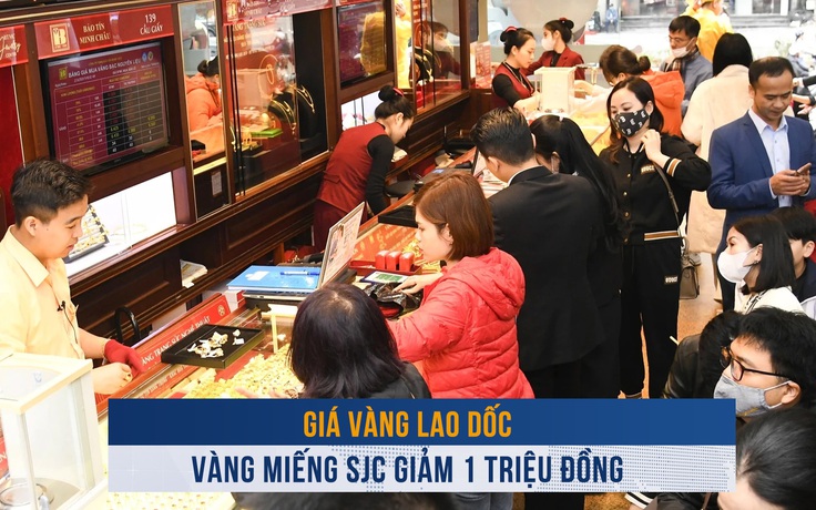 Biến động vàng ngày 19.12: Giá vàng lao dốc, vàng miếng SJC giảm 1 triệu đồng
