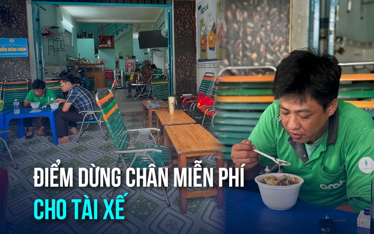 Điểm dừng chân miễn phí cho tài xế ở TP.HCM: 'Có nơi nghỉ, nước uống và bạn bè trò chuyện'