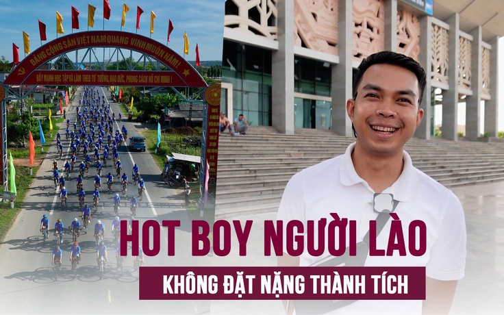 Hot boy người Lào mê Việt Nam, đến dự giải xe đạp không đặt nặng thành tích