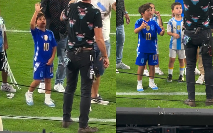 Siêu đáng yêu: Con trai Messi và khoảnh khắc xin lưới mang về nhà gây bão mạng