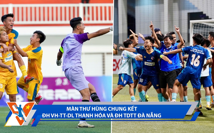 Bóng đá Thanh Niên Sinh viên ngày 14.3: ĐH VH-TT-DL Thanh Hóa và ĐH TDTT Đà Nẵng vào chung kết