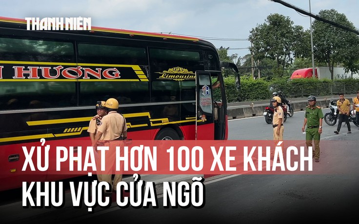 Siết chặt xe khách 'lộng hành' ở khu cửa ngõ: Hơn 100 xe bị phạt trong 1 tuần