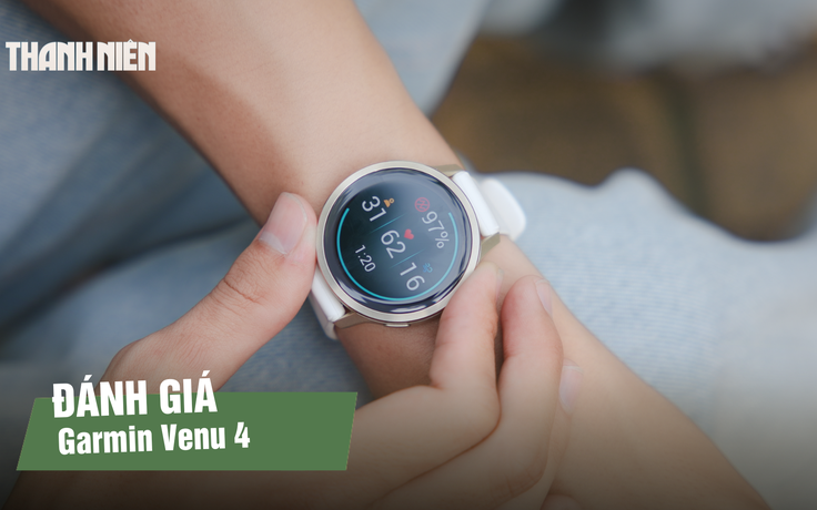 Garmin Venu 4: Thiết kế gọn nhẹ, màn hình 2.000 nits, hơn 80 chế độ tập luyện